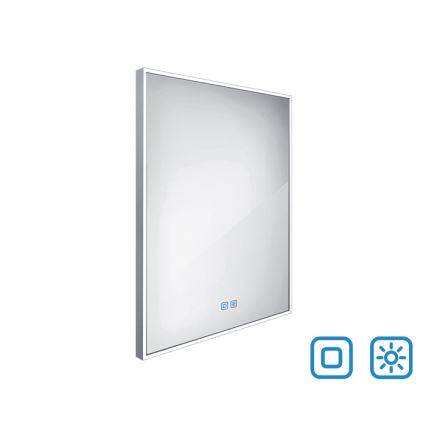 NIMCO ZP 13002VX - LED Ogledalo za kupaonicu sa prigušivim sa pozadinskim osvetljenjem LED/41W/230V 3000-6500K 80x60 cm IP44