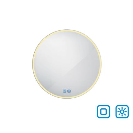 NIMCO ZP 26000RVX - LED Ogledalo za kupaonicu sa prigušivim sa pozadinskim osvetljenjem LED/26W/230V 3000-6500K pr. 60 cm IP44