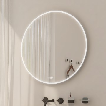 NIMCO ZP 26000RVX - LED prigušiva ogledalo za kupatilo sa pozadinskim LED osvetljenjem, 26W/230V, 3000-6500K, prečnik 60 cm, IP44