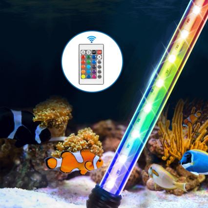 Nobleza - LED RGB Rasveta za akvarijum LED/1,5W/230V IPX7 + Daljinski upravljač