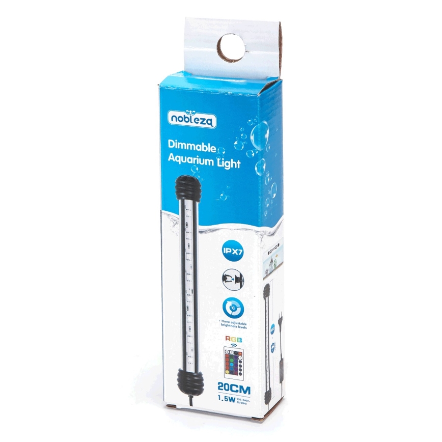 Nobleza - LED RGB Rasveta za akvarijum LED/1,5W/230V IPX7 + Daljinski upravljač