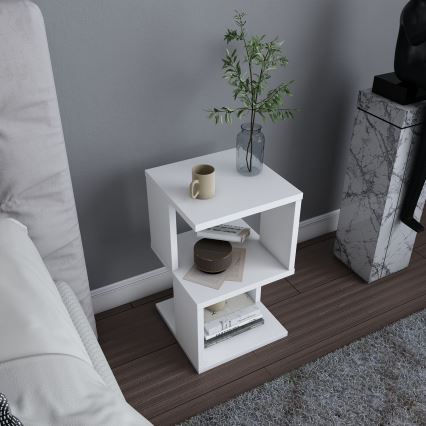 Noćni stočić CARTER 49,4x29,6 cm bela