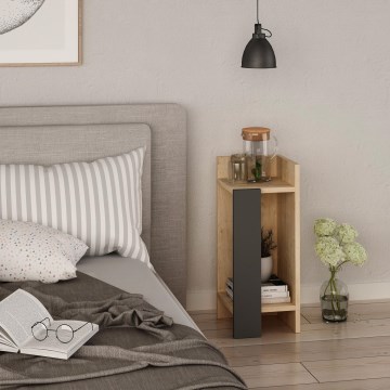 Noćni stočić ELOS 60x25 cm braon/antracit