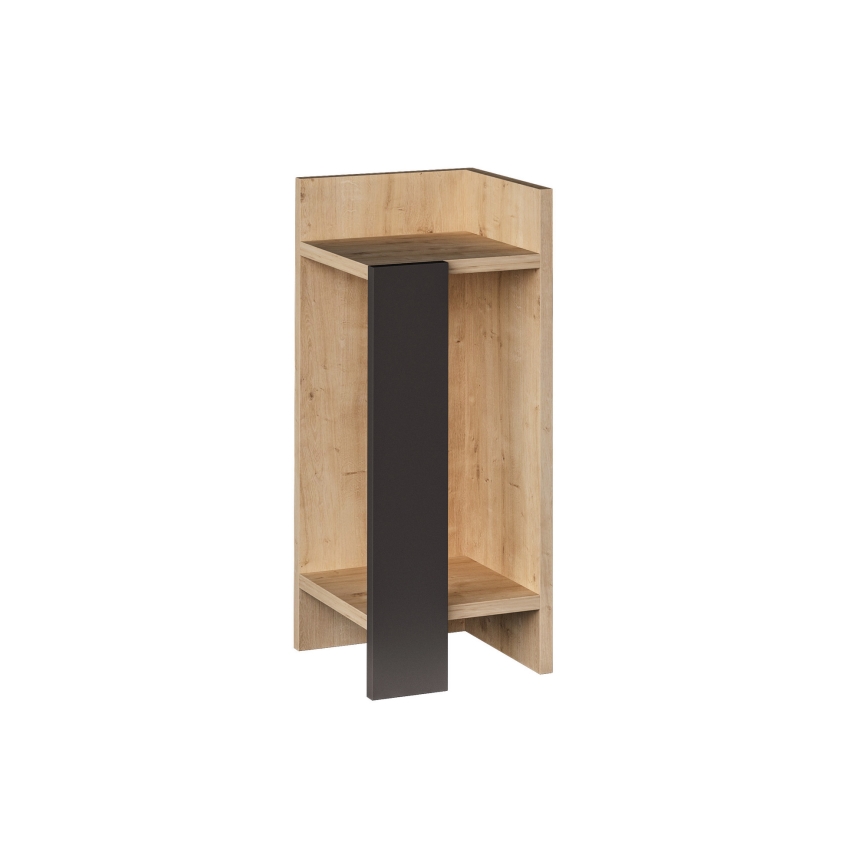 Noćni stočić ELOS 60x25 cm braon/antracit