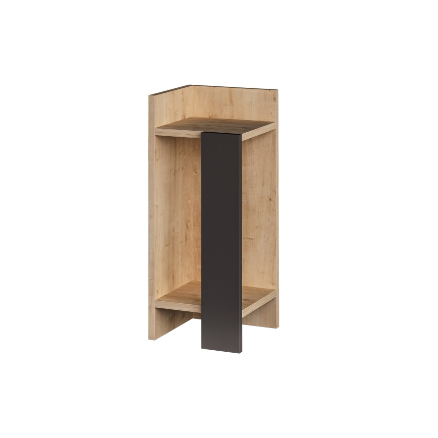 Noćni stočić ELOS 60x25 cm braon/antracit