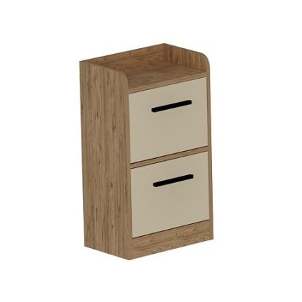 Noćni stočić LUSES 79,4x45 cm bor atlantic/bež