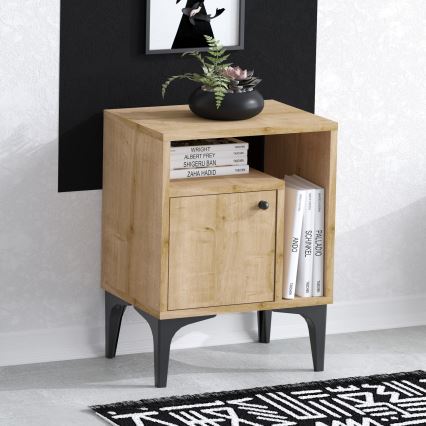 Noćni stočić NUNO 55x40 cm hrast safir