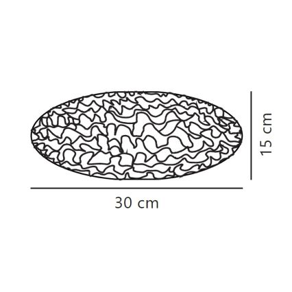 Nordlux - Abažur za luster VILLO E27 pr. 30 cm bela
