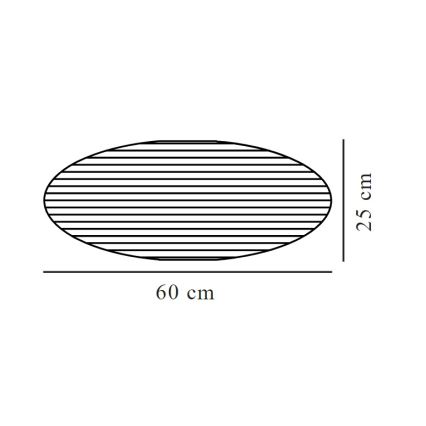 Nordlux - Abažur za luster VILLO E27 pr. 60 cm bela