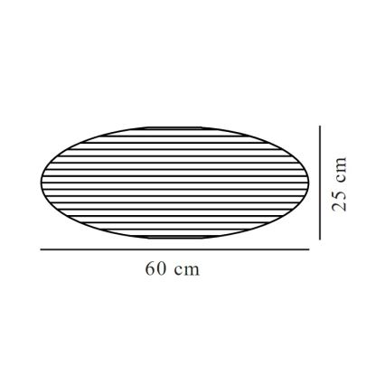 Nordlux - Abažur za luster VILLO E27 pr. 60 cm bež