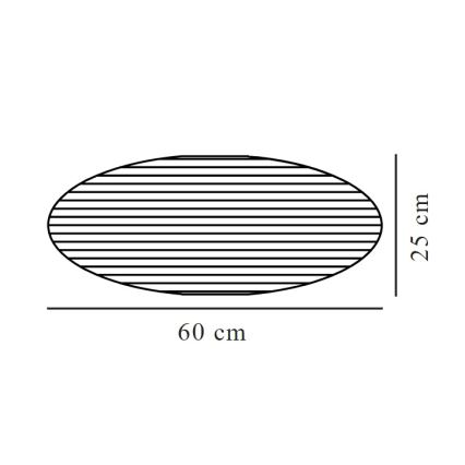 Nordlux - Abažur za luster VILLO E27 pr. 60 cm braon