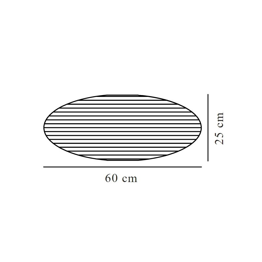 Nordlux - Abažur za luster VILLO E27 pr. 60 cm braon