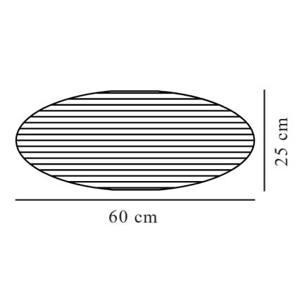Nordlux - Abažur za luster VILLO E27 pr. 60 cm plava