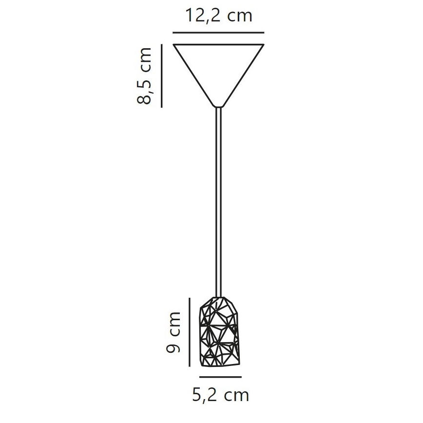 Nordlux - Kabl za napajanje HANG 1xE27/40W/230V bakrena/crno