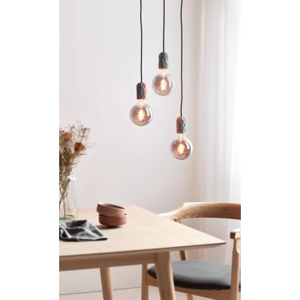 Nordlux - Kabl za napajanje HANG 1xE27/40W/230V sivo/crno
