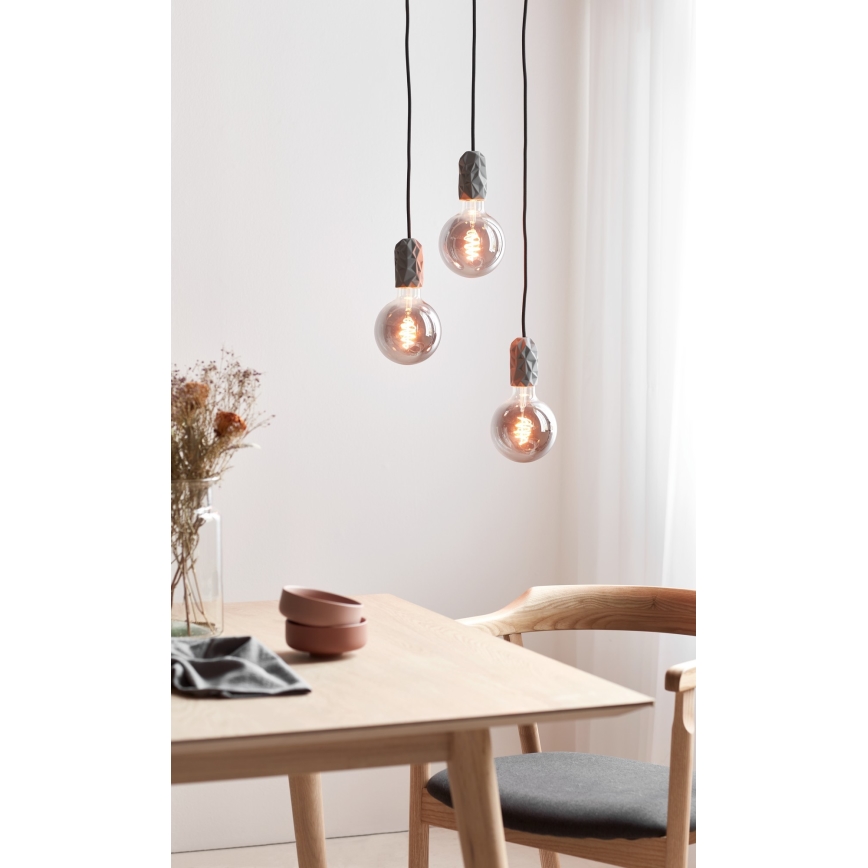 Nordlux - Kabl za napajanje HANG 1xE27/40W/230V sivo/crno