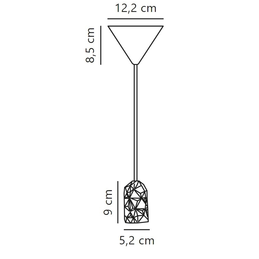 Nordlux - Kabl za napajanje HANG 1xE27/40W/230V sivo/crno