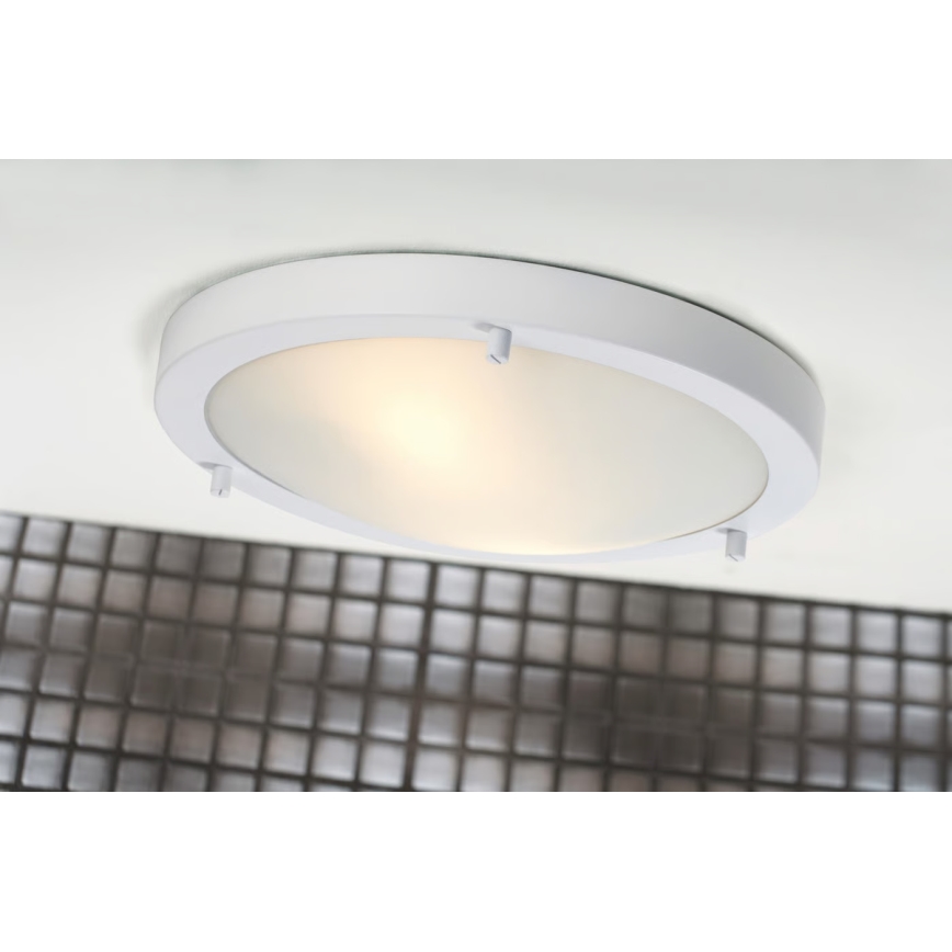 Nordlux - Plafonsko svetlo za kupatilo ANCONA 2xE27/40W/230V IP43 fi 31,5 cm, belo