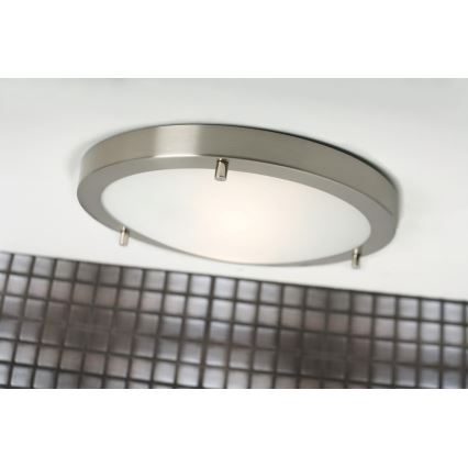Nordlux - Plafonsko svetlo za kupatilo ANCONA 2xE27/40W/230V IP43 Ø 31,5 cm mat hrom