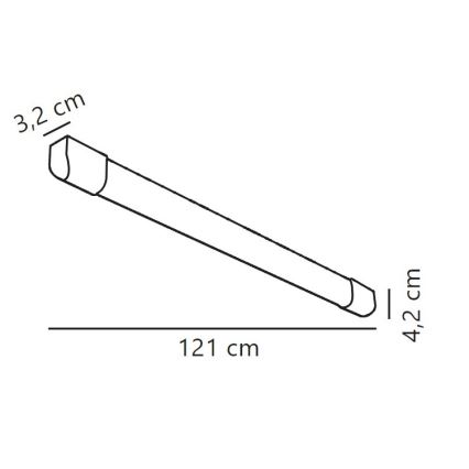 Nordlux - LED Fluorescentna lampa ARLINGTON LED/18W/230V 121 cm