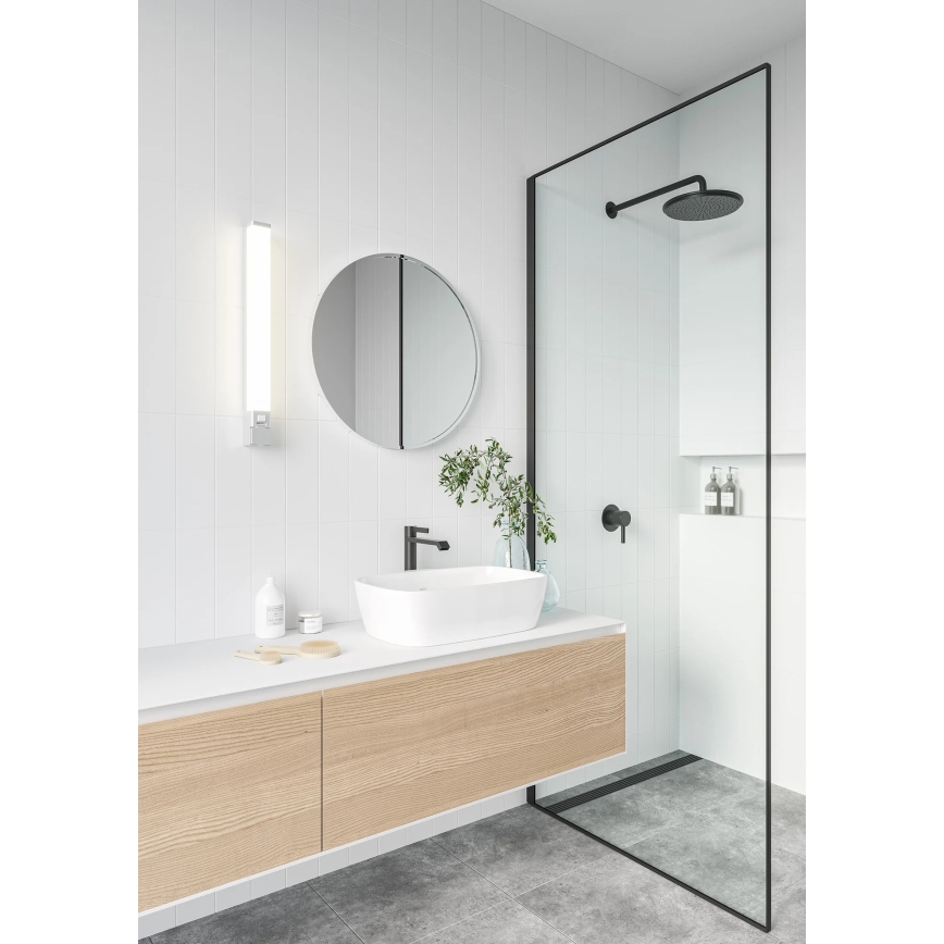 Nordlux - LED osvetljenje za kupatilsko ogledalo sa utičnicom SJAVER LED/15W/230V IP44 60 cm belo