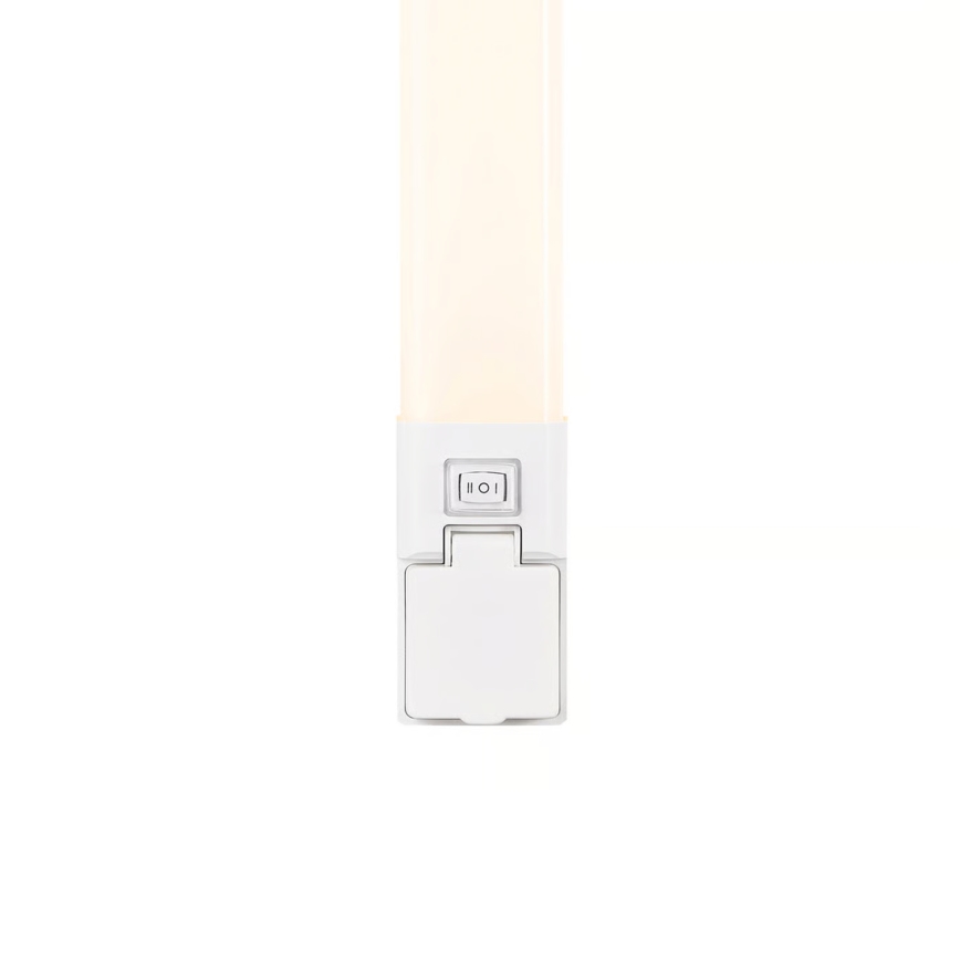 Nordlux - LED osvetljenje za kupatilsko ogledalo sa utičnicom SJAVER LED/15W/230V IP44 60 cm belo