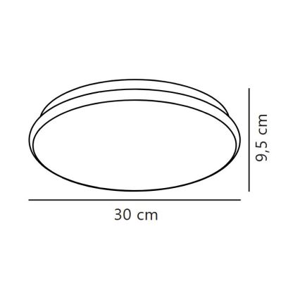 Nordlux - LED plafonsko svetlo za kupatilo MONTONE LED/10W/230V IP44 prečnika 30 cm