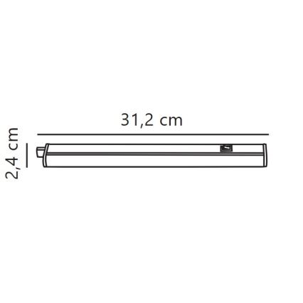 Nordlux - LED Podelementna lampa LATONA LED/4W/230V 3000/4000K  31,2 cm