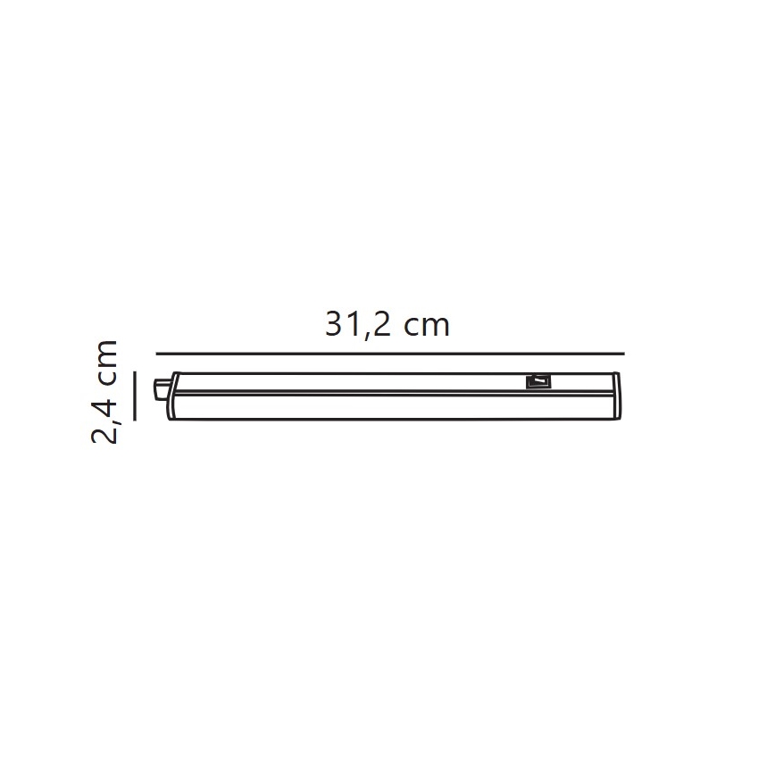 Nordlux - LED Podelementna lampa LATONA LED/4W/230V 3000/4000K  31,2 cm