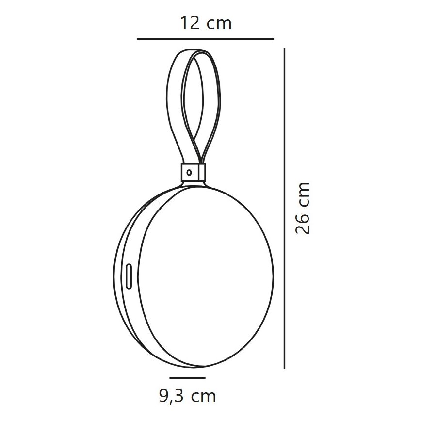 Nordlux - LED Prenosna punjiva lampa LED/1W/3,7V IP54 žuta
