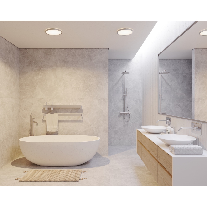Nordlux - LED stropno svetlo za kupatilo OJA, zatemnjivo (prigušiva) LED/19W/230V 3000/4000K IP54 prečnik 43 cm