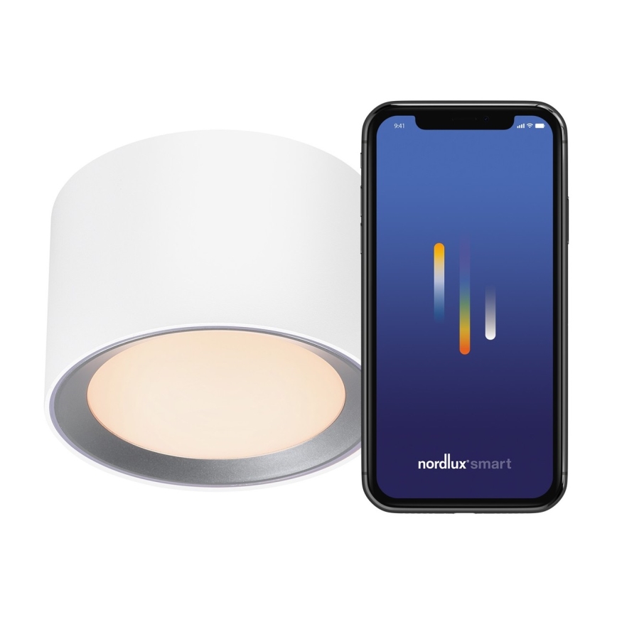 Nordlux - LED Prigušiva za kupatilo reflektorska lampa LANDON SMART LED/8W/230V 2700-6500K IP44 bela