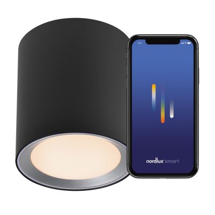 Nordlux - LED Prigušiva za kupatilo reflektorska lampa LANDON SMART LED/8W/230V 2700-6500K IP44 crno