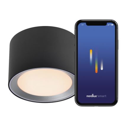 Nordlux - LED Prigušiva za kupatilo reflektorska lampa LANDON SMART LED/8W/230V 2700-6500K IP44 crno