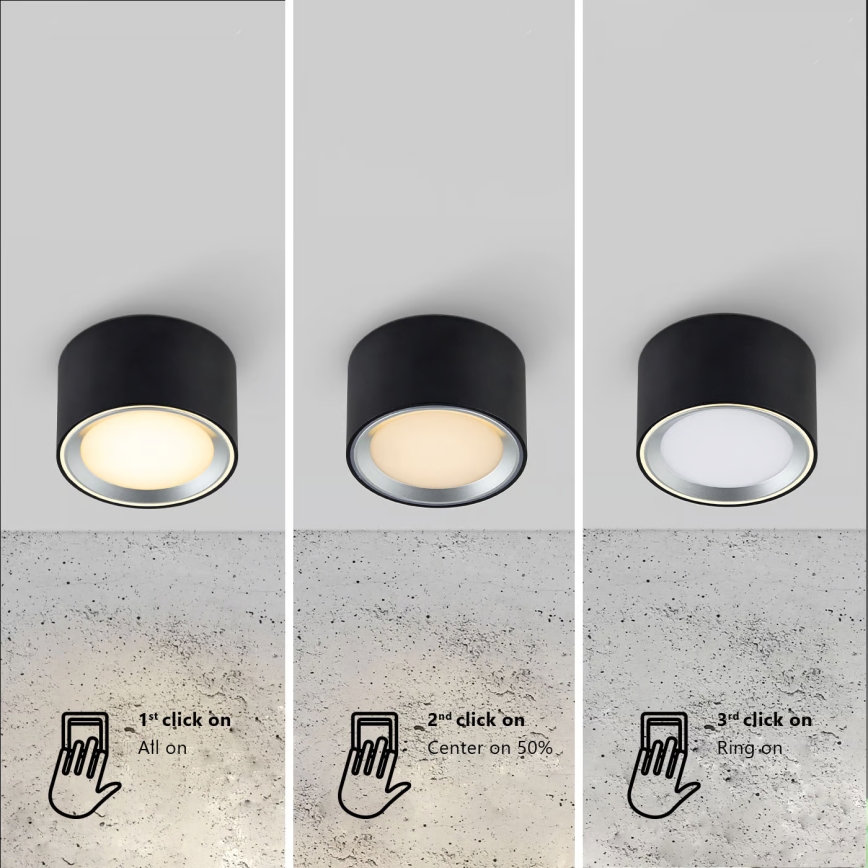 Nordlux - LED Prigušiva plafonjera FALLON LED/5,5W/230V 2700K pr. 10 cm bela