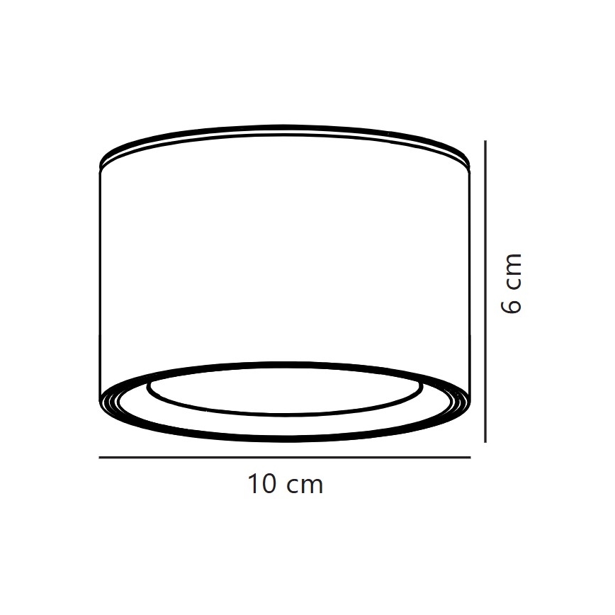 Nordlux - LED prigušiva spot svetiljka FALLON LED/5,5W/230V 2700K prečnik 10 cm bela
