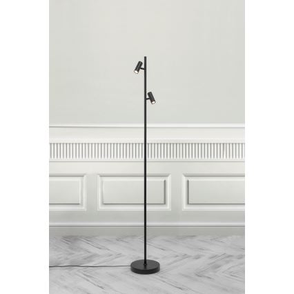 Nordlux - LED Prigušiva dodirna stojeća lampa OMARI 2xLED/3,2W/230V crno