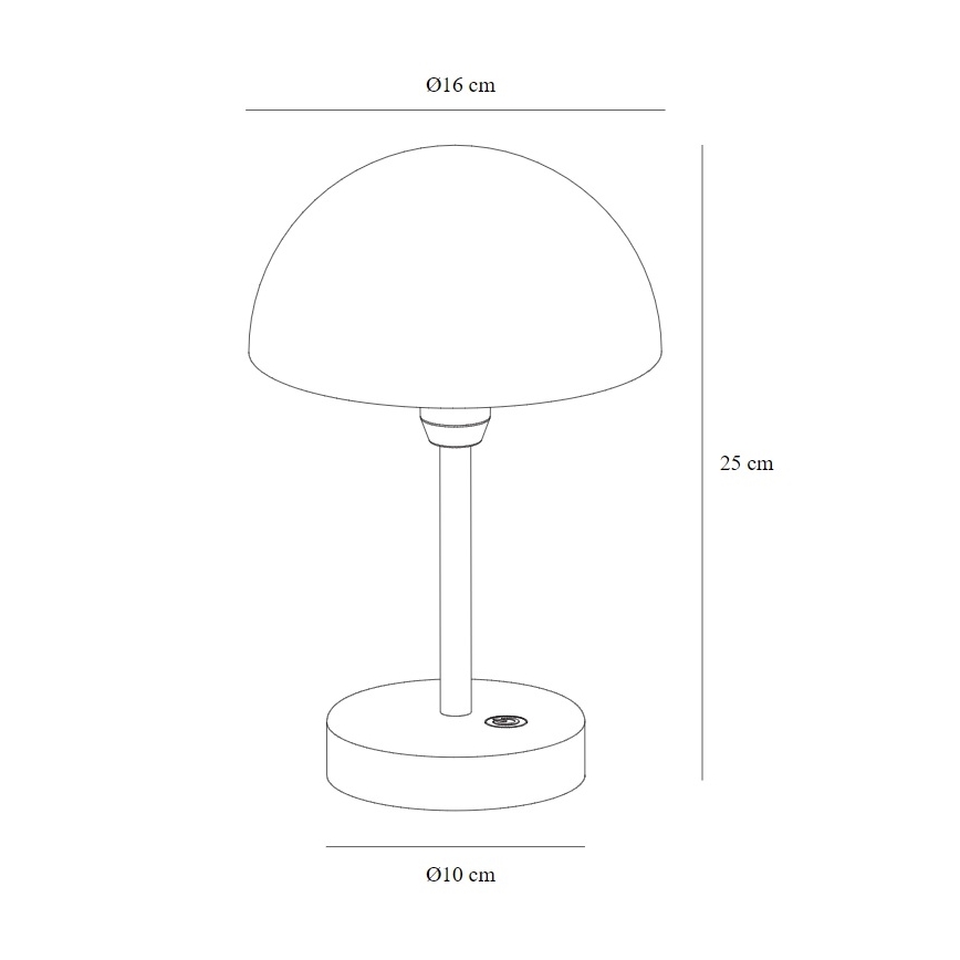 Nordlux - LED Prigušiva punjiva vanjska stona lampa ELLEN LED/2,8W/3,7V IP44 bela