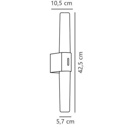 Nordlux - LED Prigušiva rasveta za ogledalo u kupatilu HELVA LED/9,5W/230V IP44 3000/4000K CRI 90 mat krom