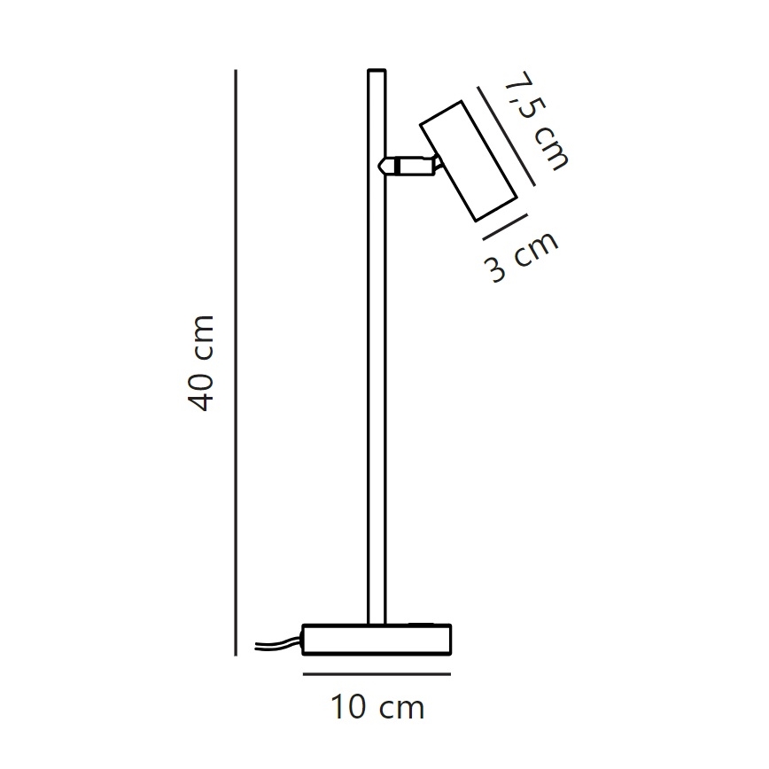 Nordlux - LED Prigušiva stona lampa OMARI LED/3,2W/230V bela