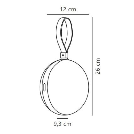 Nordlux - LED Prigušiva vanjska prenosna lampa BRING TO-GO LED/1W/3,7V IP54 zelena