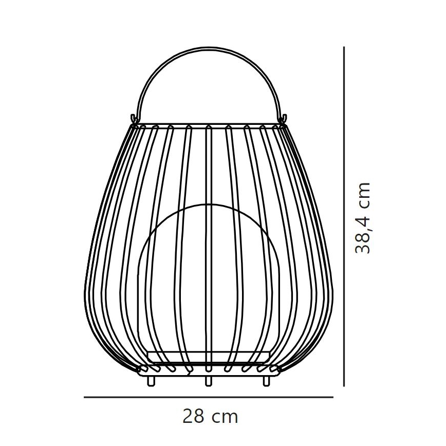 Nordlux - LED Prigušiva vanjska prenosna lampa JIM TO-GO LED/3W/3,7V IP54 5000 mAh crno