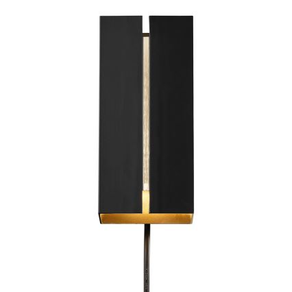 Nordlux - LED prigušiva zidna lampa CURTIZ 2xLED/4,5W/230V crna