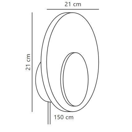 Nordlux - LED Prigušiva zidna lampa MARSI LED/7W/230V bela