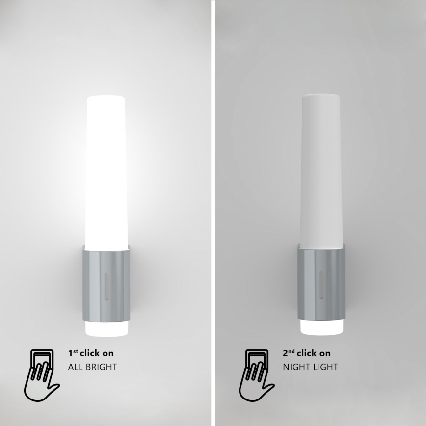 Nordlux - LED Prigušiva zidna lampa za kupaonicu HELVA LED/6,8W/230V IP44 CRI 90 bela