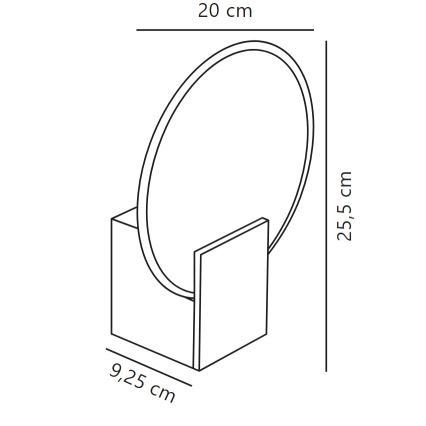 Nordlux - LED Prigušiva zidna lampa za kupaonicu HESTER LED/9,5W/230V IP44 bela
