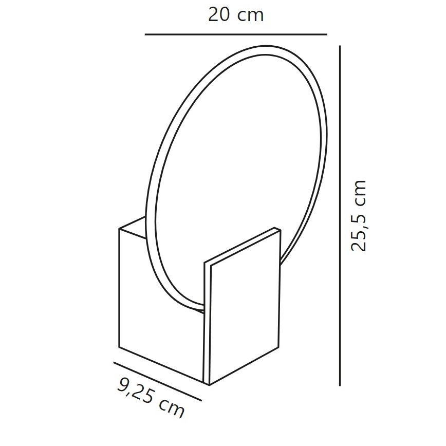 Nordlux - LED Prigušiva zidna lampa za kupaonicu HESTER LED/9,5W/230V IP44 bela