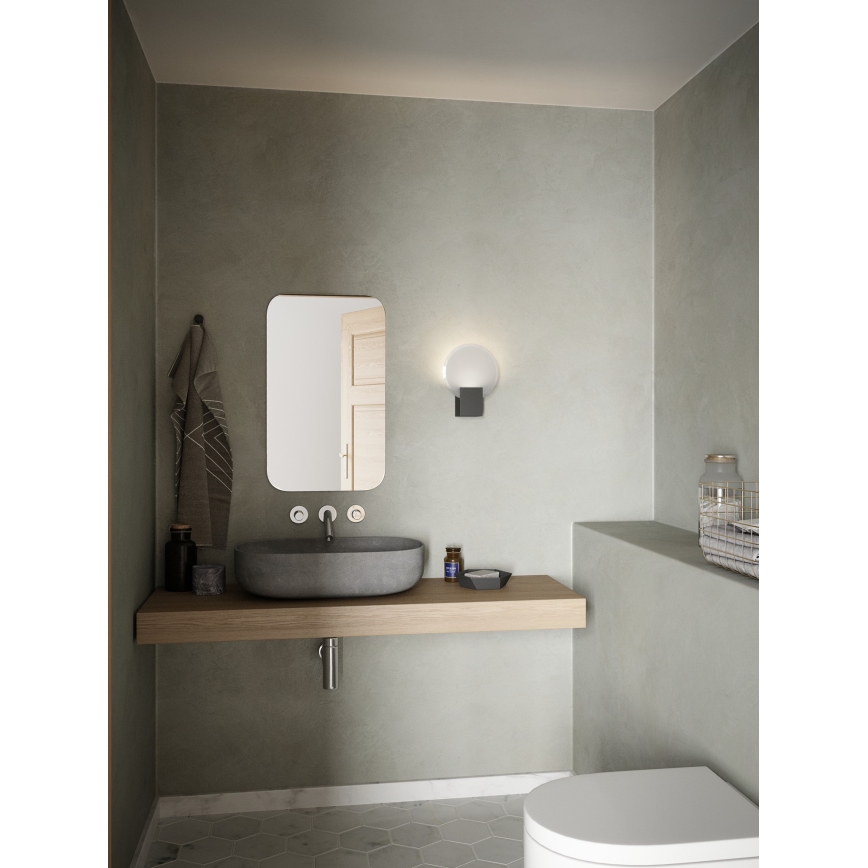 Nordlux - LED Prigušiva zidna lampa za kupaonicu HESTER LED/9,5W/230V IP44 crno