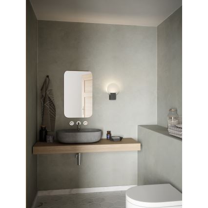 Nordlux - LED Prigušiva zidna lampa za kupaonicu HESTER LED/9,5W/230V IP44 crno