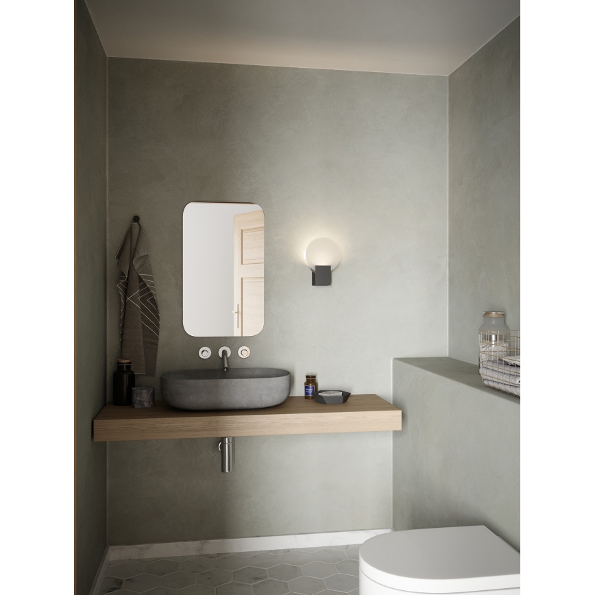 Nordlux - LED Prigušiva zidna lampa za kupaonicu HESTER LED/9,5W/230V IP44 crno